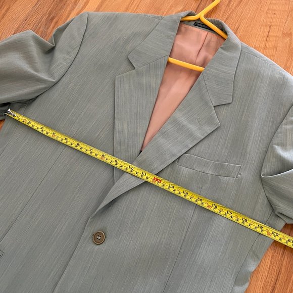 United Colours of Benetton green teal blazer with hole at back - Picture 4 of 10